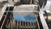 Waste Barrel Drum Shredder Machine Custom Made Steel Blade With Double Motors