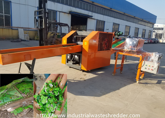 Label Paper Bopp Plastic Waste Shredder 10mm Customized Capacity Discharge Size
