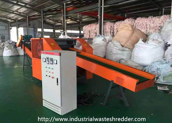 Artificial Synthetic Fiber Waste Shredder Seaweed / Nylon / PA6 / PA66 Cutting Crusher