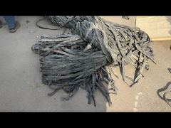 12F model fiber cutter for crushing drip irrigation tape - trial run