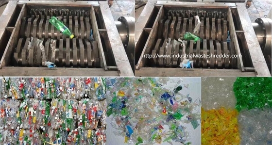 Ein guter Preis. Flaschen-Ballen-Plastiküberschüssige zerreißende Maschinen-Doppelwellen-automatischer Überlastschutz Online