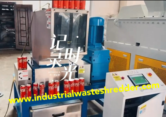 Ein guter Preis. 304 Edelstahl Twin Shaft Shredder für Hohlflaschen, Multifunktionale Aluminium Dosen Shredder Maschine mit kundenspezifischen Edelstahlblech Metallteile Online